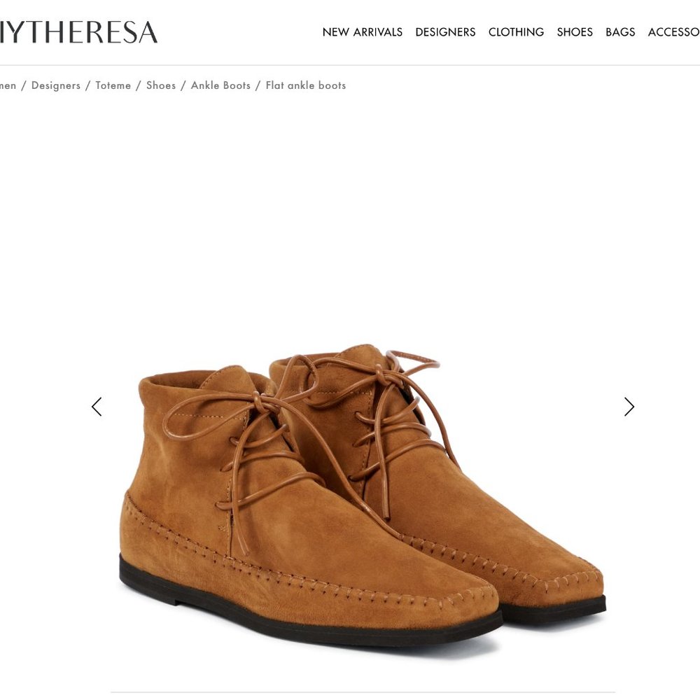 TOTEME Suede moccasins
